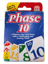 Phase 10 Card Game Mattel Table Top Family Party 2-6 Players Rummy-Type ... - £4.33 GBP