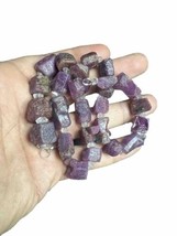 Corundum Ruby beads + Diamond Quartz combine beading strands 1PCs @ Pakistan - £25.63 GBP