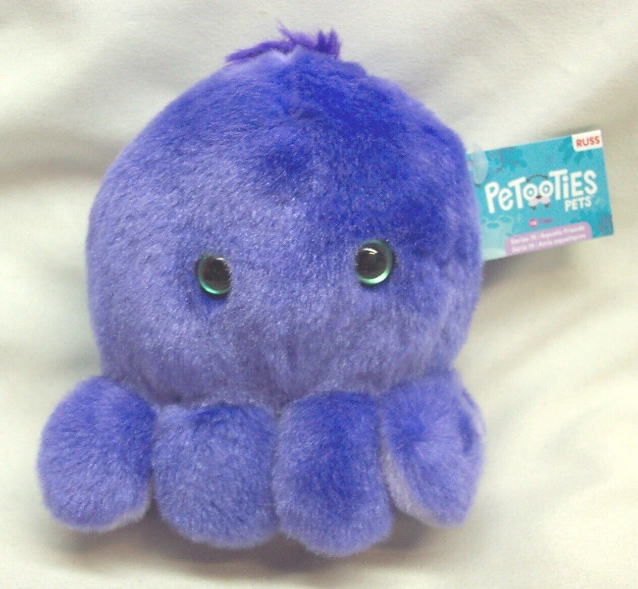 RUSS Petooties Pets Series 19 TIEN PURPLE OCTOPUS 4&quot; Plush STUFFED ANIMA... - $14.85