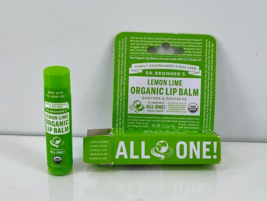 Dr. Bronner&#39;s Moisturizing Organic Lip Balm Lemon Lime with US Hemp Oil 0.15 oz - £8.29 GBP