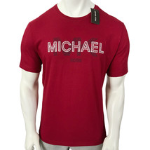 NWT MICHAEL KORS MSRP $56.99 MEN&#39;S RED CREW NECK SHORT SLEEVE T-SHIRT SI... - £23.48 GBP