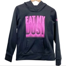 The North Face Womens S Sweatshirt Hoodie Sweater Eat My Dust Black Pink... - £15.37 GBP