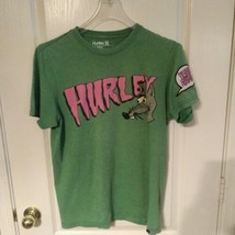 Hurley International Shirt Mens Medium Green Vintage Short Sleeve Skater... - £22.58 GBP