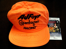CHUCK YEAGER SPEED OF SOUND ACE PILOT SIGNED AUTO AJ FOYT RACING HAT CAP... - $296.99