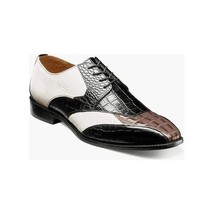 Stacy Adams Tristano Modified Bike Toe Oxford Shoes Black Gray 25694-910 image 11