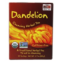 NOW Foods Cleansing Herbal Tea Dandelion, 24 Tea Bags - $8.59