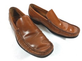 Cole Haan C05195 Men’s Slip-On Moc Toe Leather Loafers Shoes Brown/Tan Size 9 M - £16.55 GBP