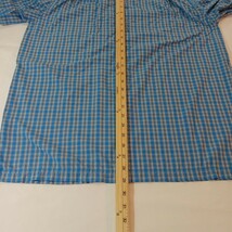 Koppen Outdoors Men's Vented Short Sleeve Plaid Shirt Hidden Zipper Pocket Sz M image 8