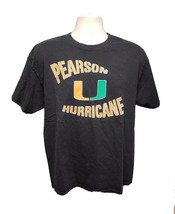 University of Miami Pearson Hurricane Adult Large Black TShirt - $332.91 MXN
