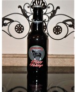 Budweiser Happy Holidays King Pitcher 15&quot; Glass Beer Bottle 64 oz Emboss... - $43.43 CAD