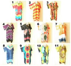KG28 Tie Dye Women Plus Kaftan Kimono Abaya Hippie Maxi Long Dress -up t... - $29.90