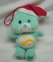 Care Bears CHRISTMAS WISH BEAR W/ SANTA HAT 5&quot; Plush Stuffed Animal Orna... - £12.85 GBP