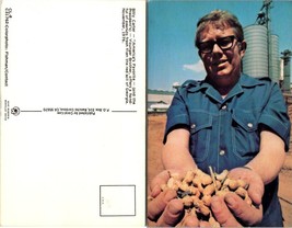 Georgia(GA) Billy Carter Jimmy Carter&#39;s Brother Handful of Peanuts VTG Postcard - £7.34 GBP