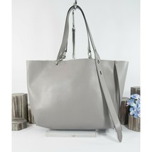 Rebecca Minkoff Grey Leather Large Stella Tote Bag EUC - £89.66 GBP