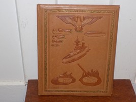 Vintage Cool Leather Embossed WWI Military Desk Set Cover - $738.14 MXN