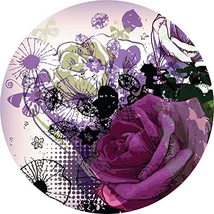 Dundee Deco Girly Pink Rose Beige Pink Purple Glam Circular Peel and Stick Wall  - £93.88 GBP