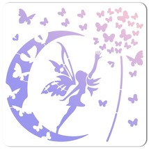 Moonlight Wings Stencil Set - Large 12x12 Inch Angel and Butterfly Templates for - £19.10 GBP