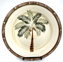 Home Trends WEST PALM Tree Bamboo Border Dinner Plate 10 3/8&quot; Earthenwar... - £7.81 GBP