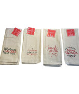 Christmas Kitchen Dish Towels Set of 4 Khaki Cheer Assorted Sayings Tea ... - $339.06 MXN