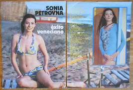 Sonia Petrovna 2 Page 1973 Article Sexy Actress Vintage Magazine Photos Bikini - £5.07 GBP