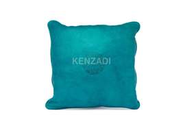 Moroccan Leather Pillow, Light Blue traditional Throw Pillow Case by Kenzadi - £55.14 GBP