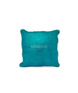 Moroccan Leather Pillow, Light Blue traditional Throw Pillow Case by Ken... - $95.04 CAD