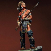 1/18 90mm Resin Model Kit Native American Indian Iroquois Warrior Unpainted - £21.74 GBP