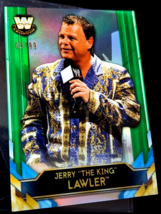 Jerry the King Lawler green parallel 2020 topps chrome wrestling card wwf wwe - £6.12 GBP