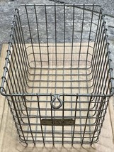 Vintage Locker Wire Basket LYON METAL 13x9x8 Number 652 - £15.67 GBP