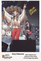 Black Sabbath Ozzy Osbourne Photo Poster HAND SIGNED BY THE ARTIST. 20x30 - $7,742.93 MXN