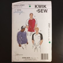 Kwik Sew Pattern 2561 Men&#39;s Shirts Serge for Stretch Knits S-M-L-XL-XXL UC - £9.90 GBP