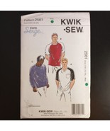 Kwik Sew Pattern 2561 Men&#39;s Shirts Serge for Stretch Knits S-M-L-XL-XXL UC - £9.89 GBP