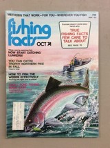 Vintage Fishing Facts Magazine October 1974 trout northern pike bass how... - $14.99