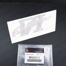 NEW GENUINE MITSUBISHI LANCER EVO 6 CP9A EVOLUTION VI DECAL STICKER MR60... - $44.10