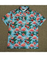 atta Golf Polo Shirt Men’s Medium Flamingo Tropical Hawaiian Stretch Per... - $14.85