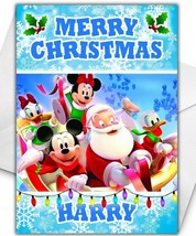 WINNIE THE POOH Personalised Christmas Card - Disney Christmas Card - D2 - £3.28 GBP