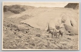 RPPC Riding Horseback Along The Glaciers In British Columbia c1910 Postcard S24 - £23.94 GBP