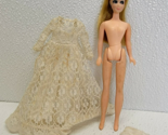 Vintage 1970s Topper Toys Dawn Fashion Doll Red Hair Lace Dress Panties ... - $41.57