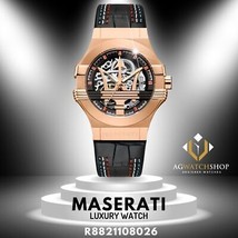 Maserati Orologio Da Uomo In Acciaio Inossidabile Quadrante Nero Automatico... - £216.11 GBP