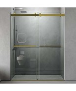 Frameless Shower Door: 56-60&quot;W x 76&quot;H Double Sliding - $1,122.87 CAD