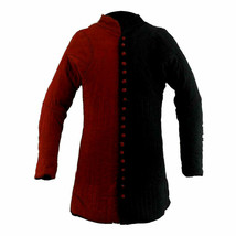 Medieval Gambeson Thick Padded Aketon Coat Costumes Dress Armor Sca Cotton - £64.81 GBP