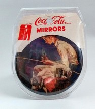 Coca-Cola Wrap Around Round Pocket Mirrors  Boy Fishing - £5.06 GBP