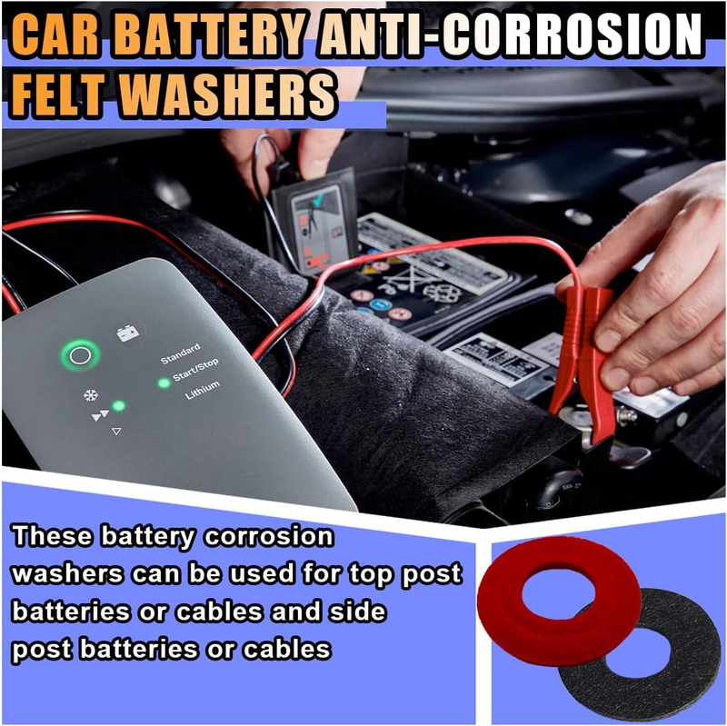 12PCS Battery Terminal Washer Pad, anti Corrosion Washers, Fiber Washers Battery Item image 5