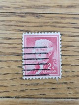 US Stamp Thomas Jeffrson 2c Used Red - £0.72 GBP