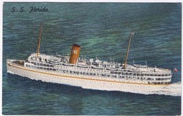 Postcard S S Florida Nassau Cruise P &amp; O Steamship Co Miami Florida - £2.31 GBP