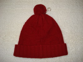 NWT Coach Red Sculpted C Signature Hat Wool/Angora Blend OSFA - £25.57 GBP
