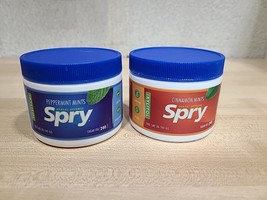 Lot 2x Spry Natural Peppermint &amp; Cinnamon Xylitol Mints (Best Buy 10/202... - £17.09 GBP