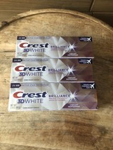 Crest 3D White Brilliance Toothpaste Vibrant Peppermint 3 X 2.4oz Each Exp 9/24 - £22.22 GBP