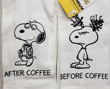 Set of 2 Same Kitchen Towels(16&quot;x26&quot;)PEANUTS,SNOOPY DOG,BEFORE &amp; AFTER C... - $14.84