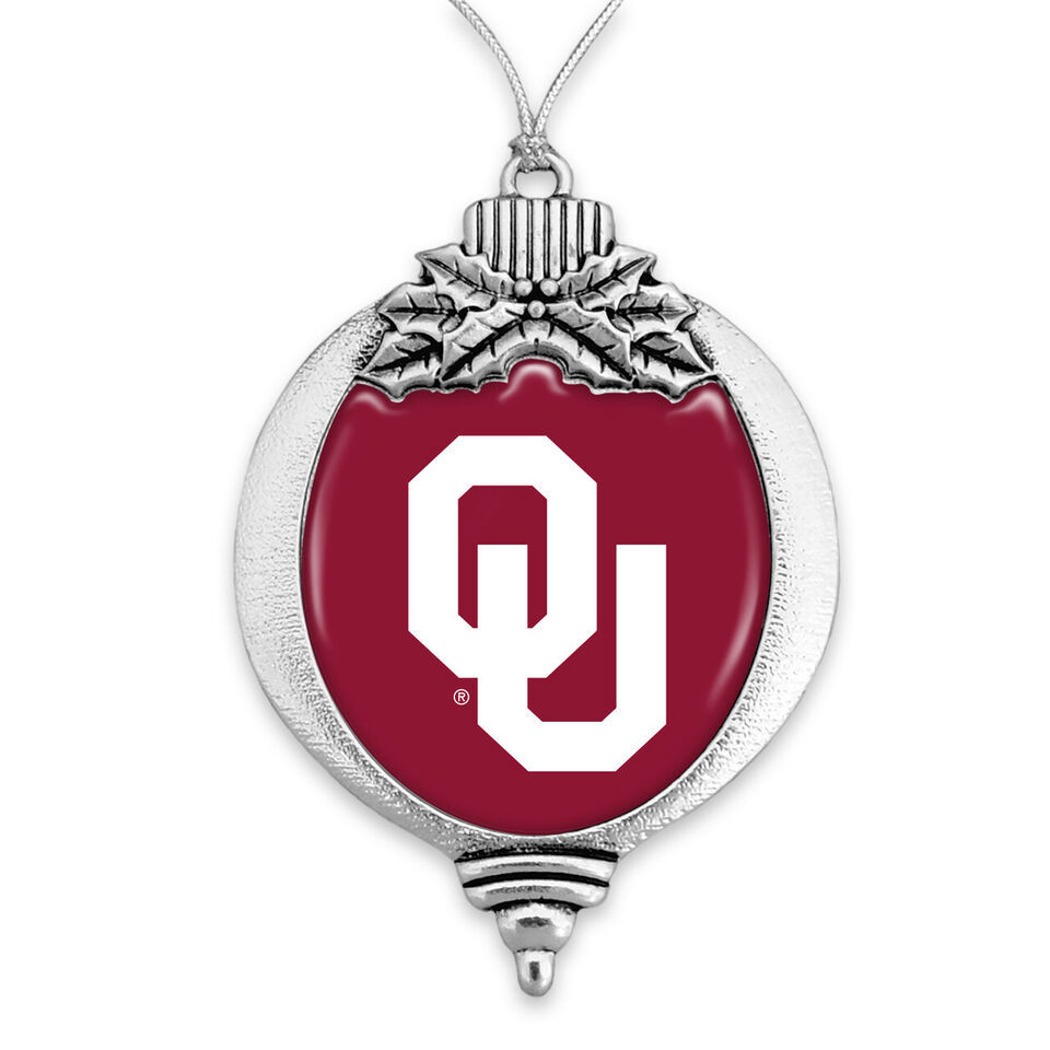 57471 Oklahoma Sooners Bulb Christmas Ornament